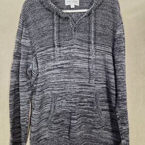Sun + Stone Gray Knit Hoodie